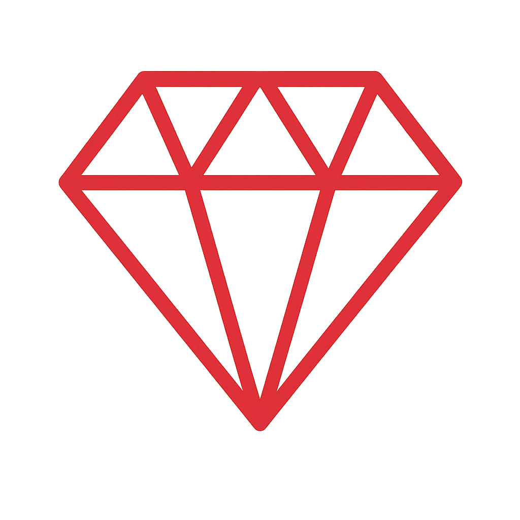 Ícone de diamante representando os valores do ISBET.